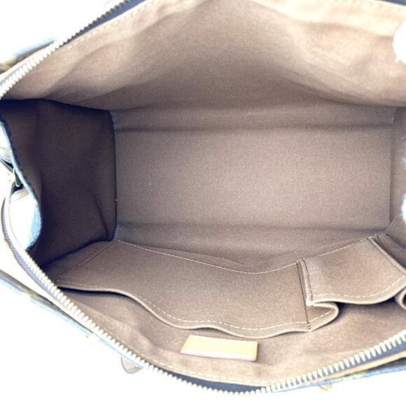 LOUIS VUITTON Brown Monogram Leather Tote Bag - Picture 6 of 9